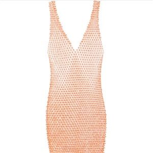 ASOS Design Beaded Mesh Cover Up One Size RARE!!